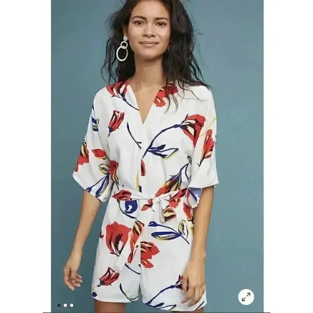 COREY LYNN CALTER Floral Romper - size Medium